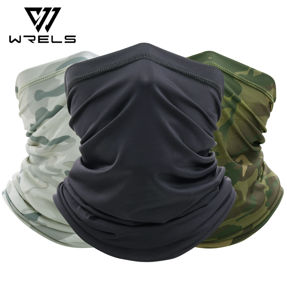 ฤดูร้อนยุทธวิธีผ้าพันคอ Camo Breathable ขี่จักรยานการล่าสัตว์ Face Mask วิ่งเดินป่าเล่นสกีกีฬาคอ Gaiter ผ้าพันคอจักรยานผู้ชาย