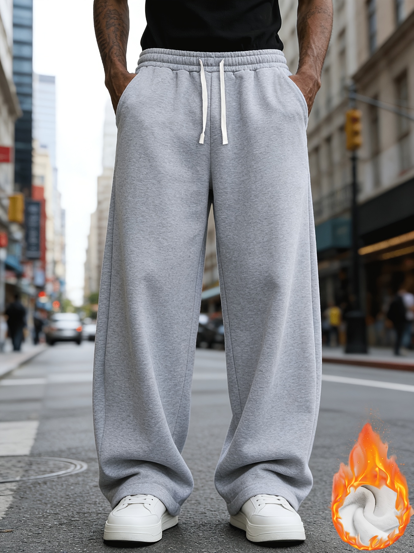 Calças Esportivas Casuais Masculinas Mais Vendidas, Design Solto com Cordão, Calças de Corrida, Moda Urbana e Atividades ao Ar Livre