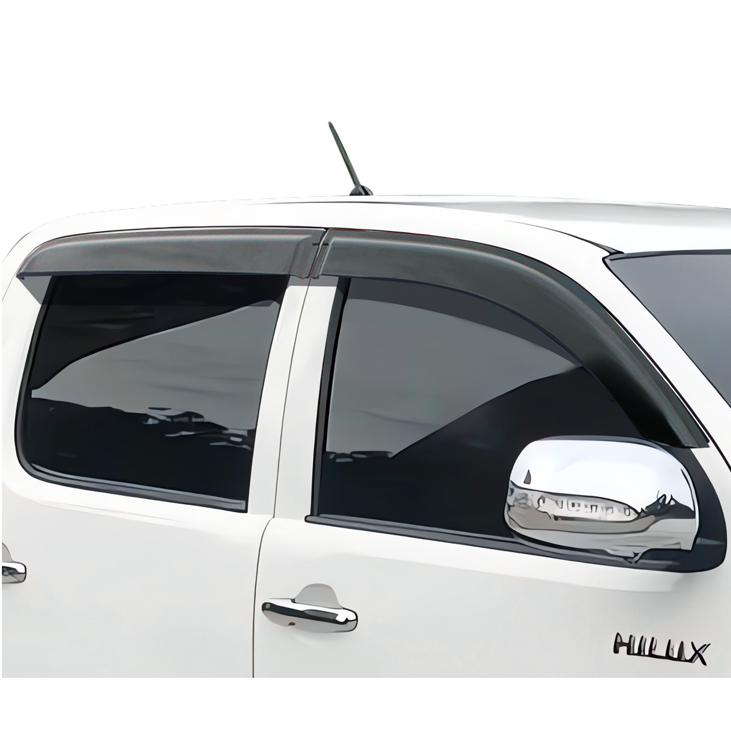 ตัวเบี่ยงกระจกสำหรับ Toyota Hilux Vigo อุปกรณ์เสริมรถยนต์คาร์บินคู่2005 2014