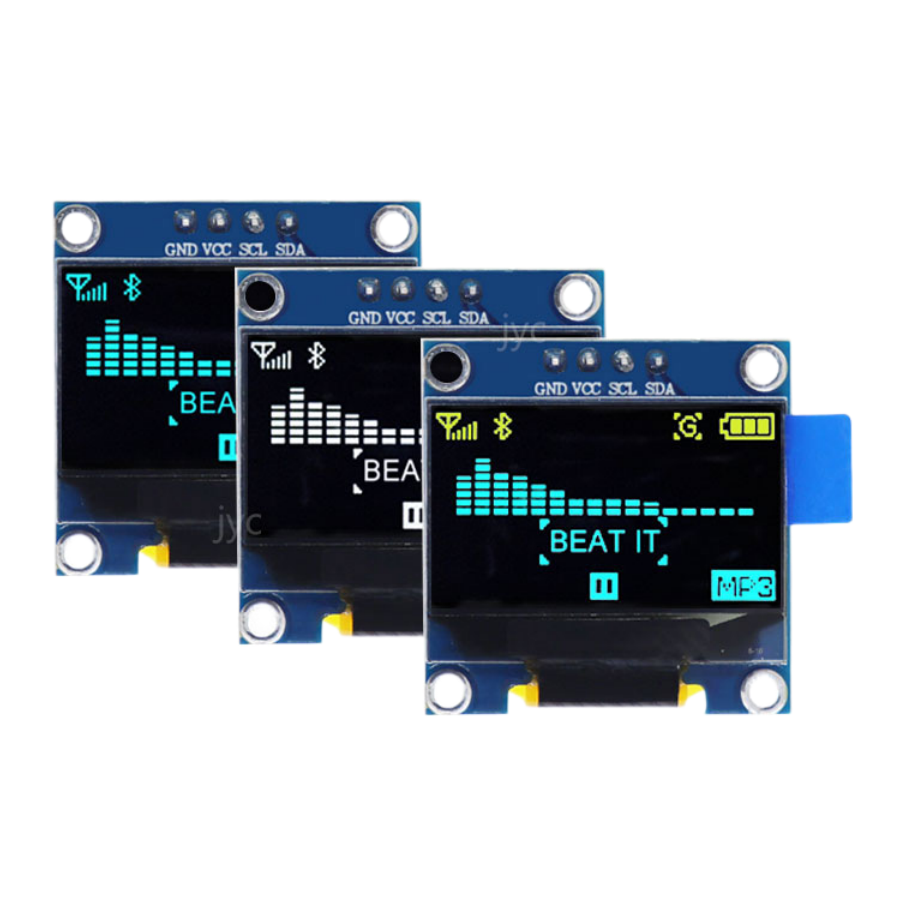 SSD1306 0,91 0,96 1,3 cala IIC szeregowy 4-pinowy biały/niebieski/żółty niebieski moduł wyświetlacza OLED 128X64 12864 płyta ekranu LCD dla arduino