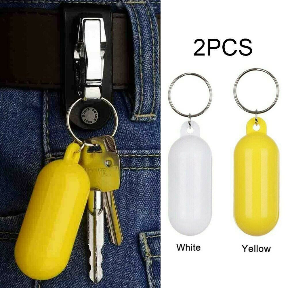 2 個ボートカヤックフローティングキーリングフェンダー浮力キーリング海洋帆船フロートキーホルダーボートアクセサリー