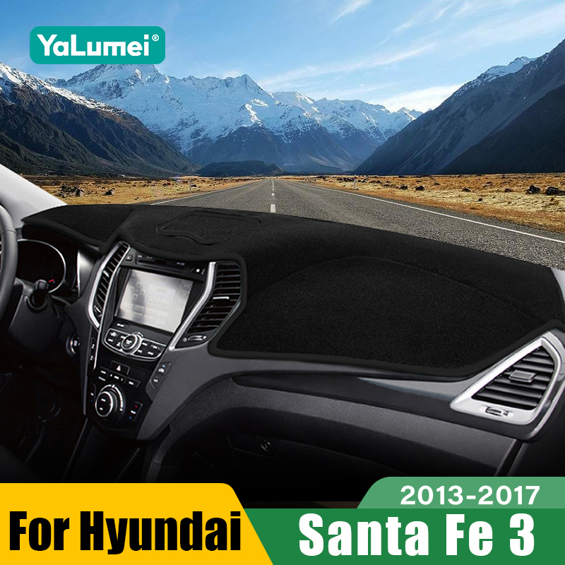 Voor Hyundai Santa Fe 3 DM 2013 2014 2015 2016 2017 Auto Dashboard Zonnescherm Cover Instrument Bureau antislip Mat Accessoires