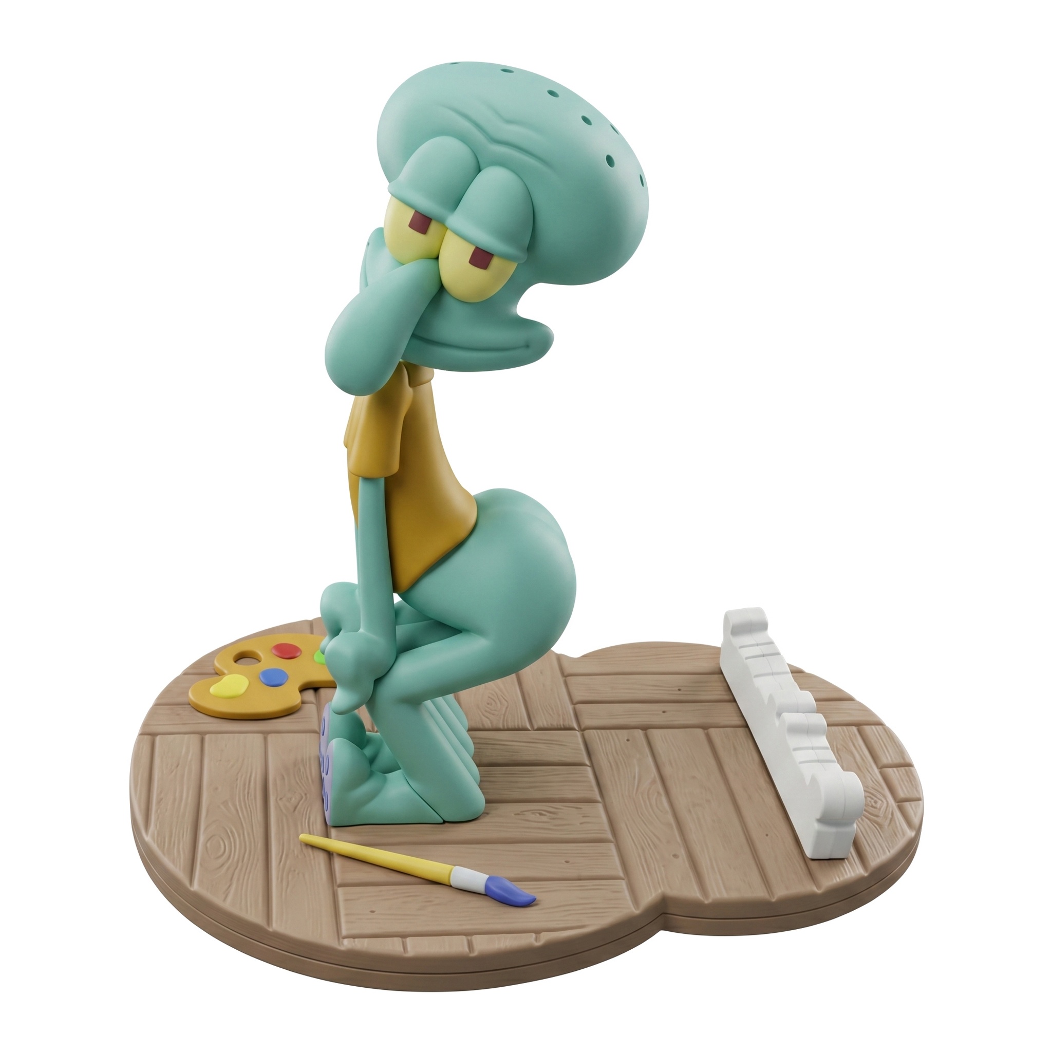 Penyangga Ponsel Gurita Lucu Gaya SpongeBob, Model Karakter Squidward PVC Kartun, Dekorasi Meja, Penyangga Ponsel & Tablet, Hadiah Ulang Tahun