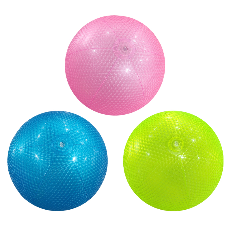 Pelota de playa inflable con perlas coloridas, adecuada para juegos de Fiesta EN LA Piscina en la playa, 1 ud.