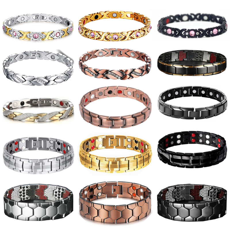 2023 ใหม่รูปแบบมังกร Twisted Healthy Magnetic Magnet สร้อยข้อมือผู้หญิง Power Therapy แม่เหล็กกําไลข้อมือสําหรับผู้หญิงผู้ชาย