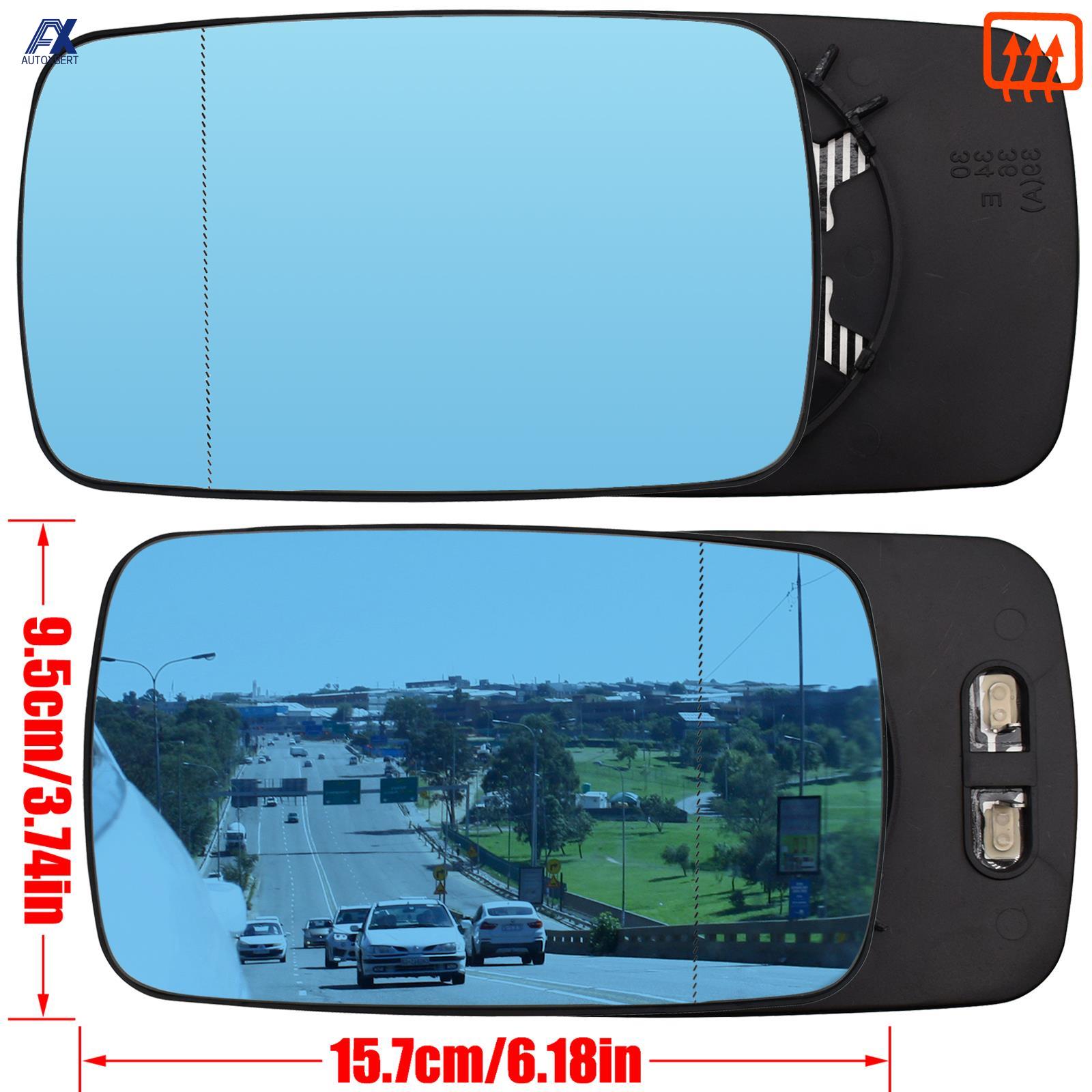 Pour BMW série 3 5 E39 E46 320i 330i 325 525i 1997 - 2005 porte gauche droite aile latérale verre chauffant bleu vue arrière rétroviseur