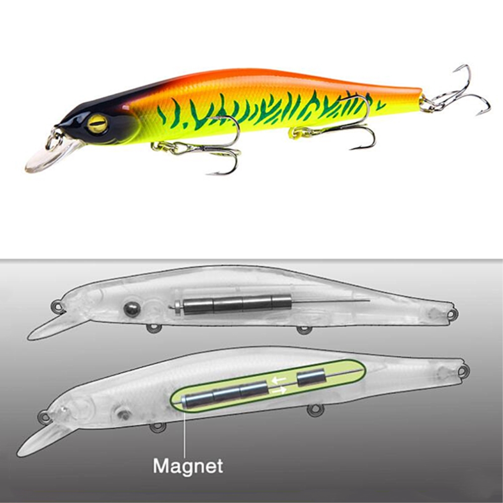 Señuelo de pesca de 16,5g y 12,5 cm, cebo duro Artificial flotante Crankbait Wobblers de plástico para buceo de peces, 0-1,5 m, 1 unidad