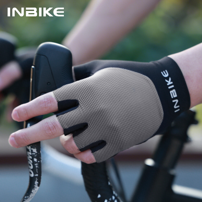 Велоперчатки INBIKE 2025 летние мужские, амортизирующие, с подкладкой, дышащие, для велоспорта, MTB, шоссейных и горных велосипедов