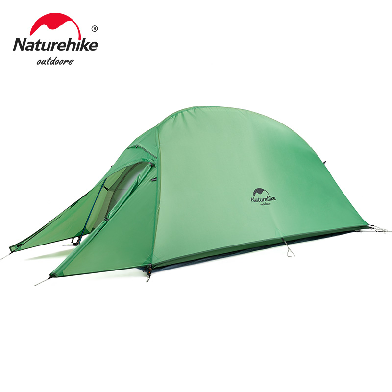 Naturehike Cloud Up 1 osobowy namiot Outdoor Camping piesze wycieczki wspinaczka Ultralekki dwuwarstwowy plecak osłona przeciwsłoneczna z odciskiem stopy