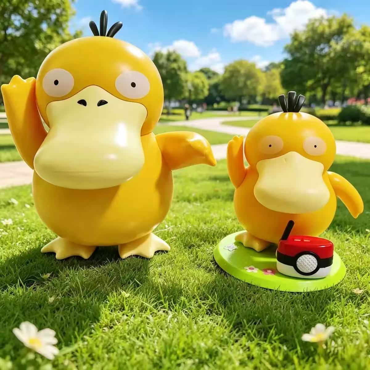 Psyduck Pokemon Tanzende Schwingende Musikalische Modellpuppe Anime Actionfiguren Tragbare Musikbox Spielzeug für Kinder Geschenk