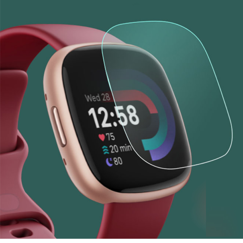Bộ 5 TPU Mềm Dẻo Trong Suốt Bảo Vệ Cho Fitbit Versa 4/3/Sense 2 Đồng Hồ Thông Minh Versa4 Versa3 sense2 Tấm Bảo Vệ Màn Hình Full Cover