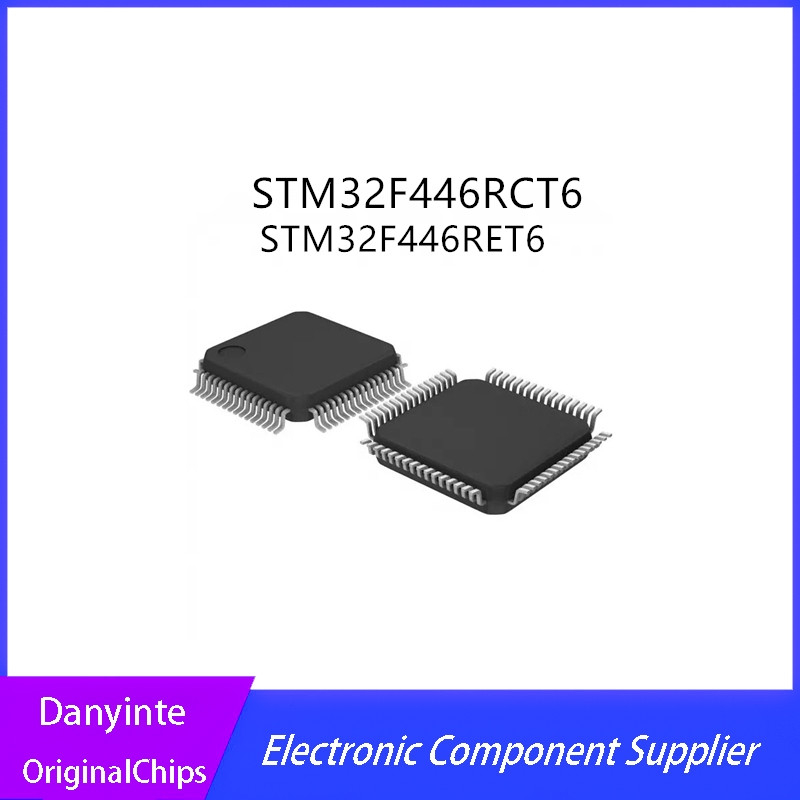 Новый набор из 5 шт./лот STM32F446RET6 STM32F446RCT6 STM32F446 RET6 32F446RET6 32F446RCT6 446RCT6 446RET6 LQFP-64