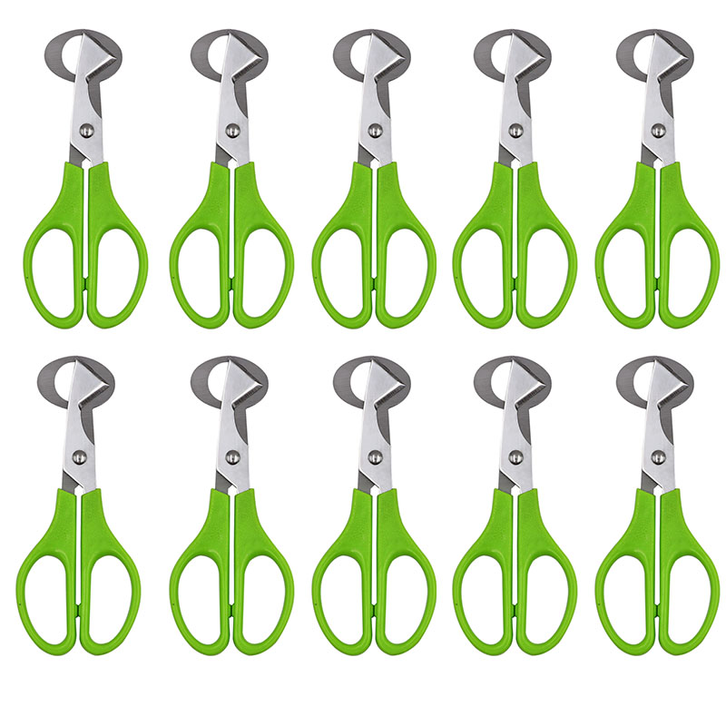 10 sztuk ze stali nierdzewnej przepiórcze jajko Cutter nożyczki gołąb ptak przepiórcze jajko Cutter Opener Cracker kuchnia Clipper Tool