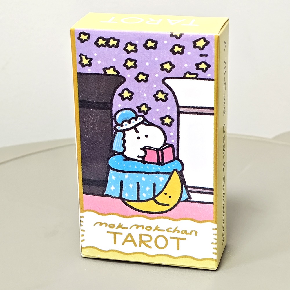 Tarocchi Mokmok Chan da 10,3 * 6 cm 78 pezzi Carte dei tarocchi Kawaii Il design lenitivo e soffice porta sempre il comfort al tuo cuore