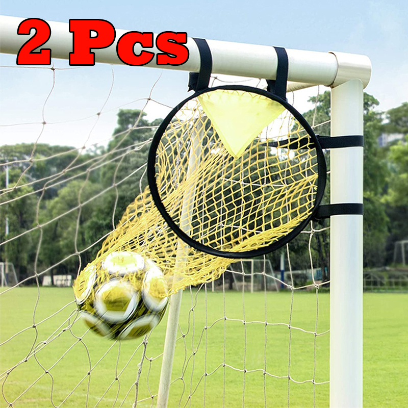 1/2 個サッカーターゲットネット折りたたみサッカートレーニングネット取り付けと取り外しが簡単なサッカーゴールサッカートレーニング練習用