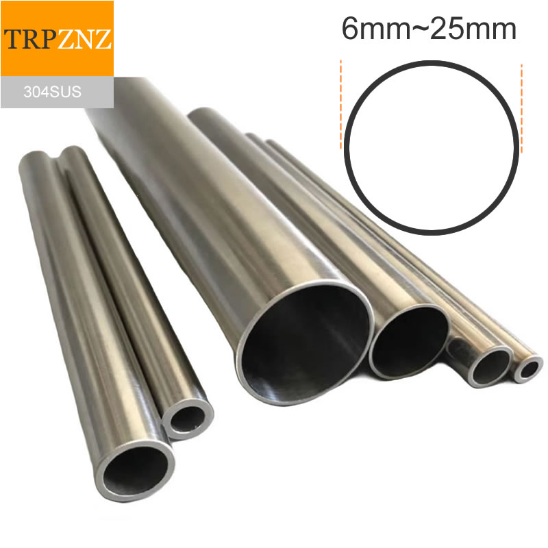 Tubo de precisión de acero inoxidable 304 Diámetro exterior 25 mm Diámetro interior 23 mm 22 mm 20 mm 19 mm pulido interior exterior OD6 a OD25 mm