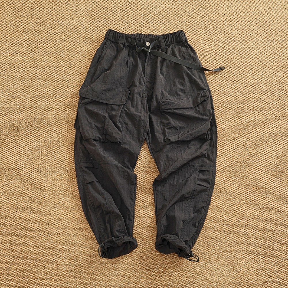 Vêtements de travail d'été à séchage rapide pour hommes, vêtements de travail à poches, style montagne rétro, coupe ample, pantalons décontractés, nouvelle collection