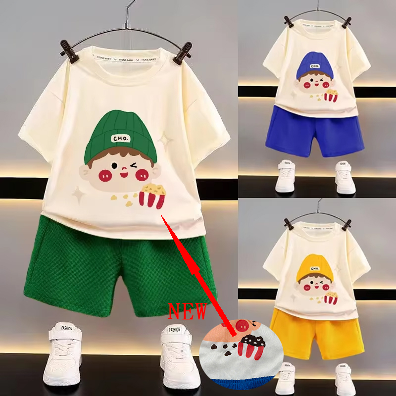 ベビー服夏子供カジュアルセットかわいいファッションスーツ幼児トップスとショーツ 2 点セット