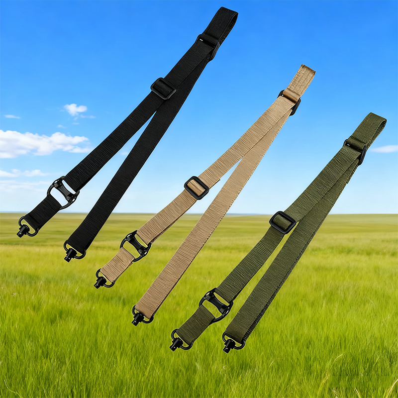 Ao ar livre tático ms4 desmontagem rápida arma corda de metal fivela giratória duplo ponto rifle estilingue ajustável liberação rápida rifle estilingue