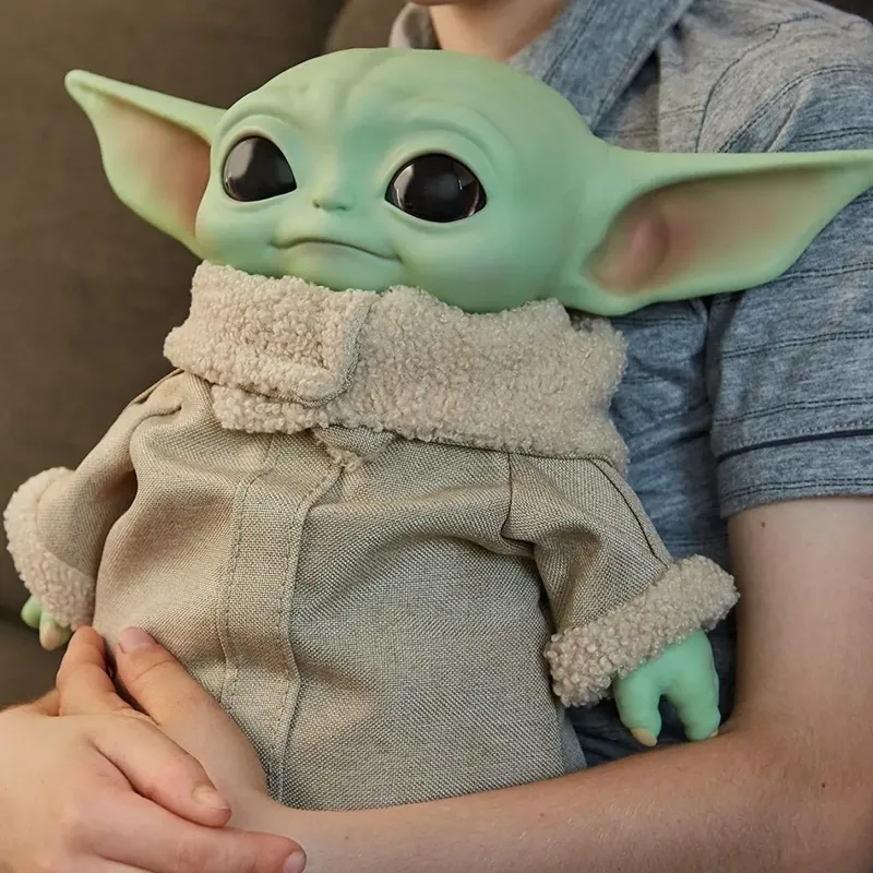 28CM Star Wars Yoda Baby Grogu Actionfigur Niedliches Modell auf Lager Geburtstagsgeschenk für Jungen The Mandalorian Sammlerpuppe Dekofigur