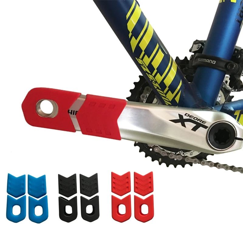 ENLEE rower górski korba pokrywa ochronna MTB szosowy zestaw korbowy roweru ochronna osłona ramienia korby uniwersalny 4 sztuk/1 zestaw
