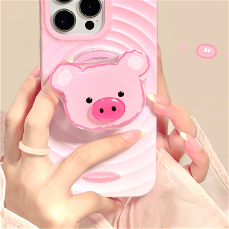 ที่จับแม่เหล็กหมุนได้ลายการ์ตูนน่ารักแบบเกาหลีมีที่จับยึดโทรศัพท์ griptok รองรับ iPhone 16สำหรับ Pad MagSafe SMART