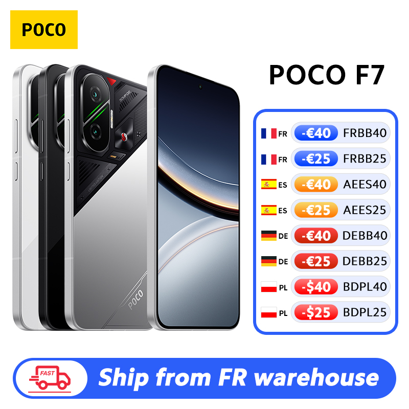 【Marca+】POCO F7 5G Snapdragon ® 8s Gen 4 NFC 6500mAh Batería 6.83" 1.5K AMOLED 50MP Cámara OIS 90W HypeCharge Smartphone