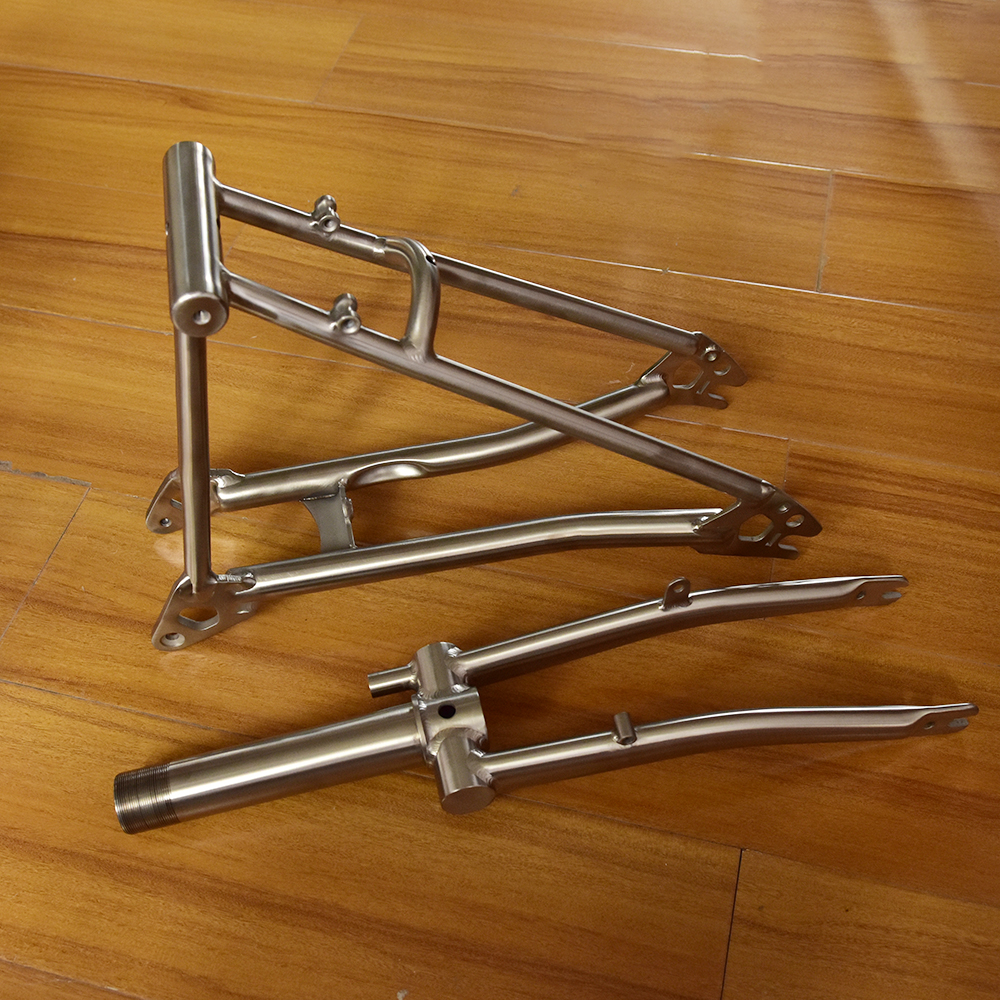 Triangle arrière de vélo en titane pour P Line, cadre de fourche avant de vélo Bromsilice, pièces de taille d'origine légères, 16 po