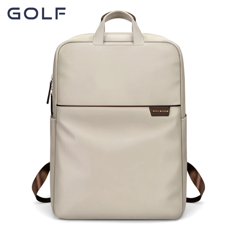 Ransel Bisnis GOLF Ransel Laptop Ramping Kerja Wanita Tas Laptop 15 6 Inci 13 Inci Tas Sekolah Nilon Tahan Air Sederhana untuk Perjalanan