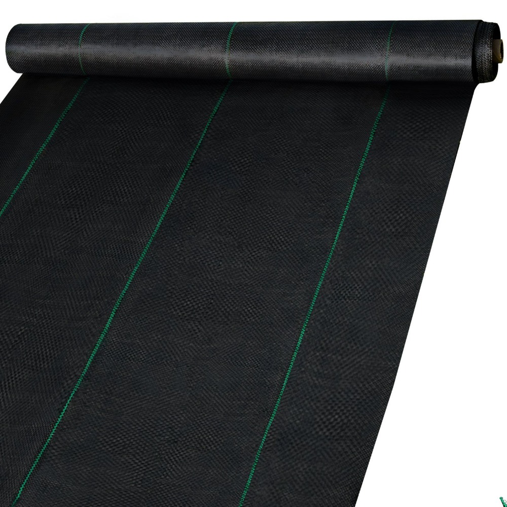 Ткань для борьбы с сорняками VEVOR 2*3 фута (300 футов), премиум-класса, сверхпрочная, 2,4 унции, тканая, для контроля сорняков, с высокой проницаемостью, подходит для клумб