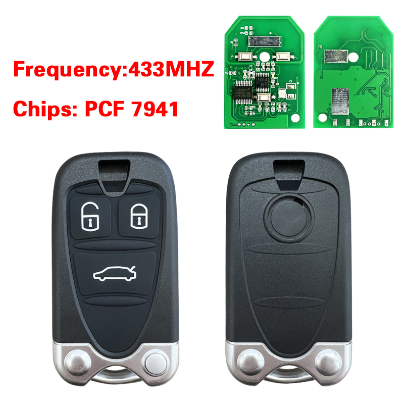 CN092005 Aftermarket Smart Key Remote для Alfa Romeo 159 автомобиль Brera Spider 71740257 434MHz PCF7941 HITAG ID46 Promixity Smart Card