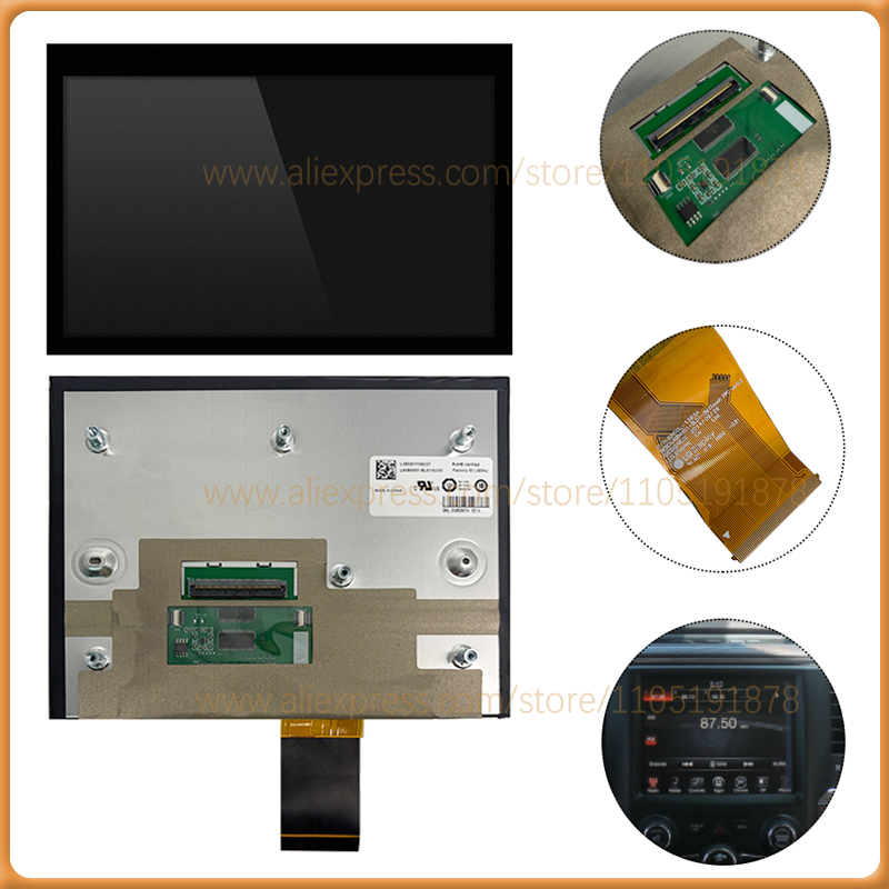 8.4" 17-22 Zamiennik Ekranu Dotykowego LCD Uconnect 4C UAQ do Ram Uconnect 4C UAQ, Radio Nawigacja LA084X01 SL02 SL01 SL03 LCD