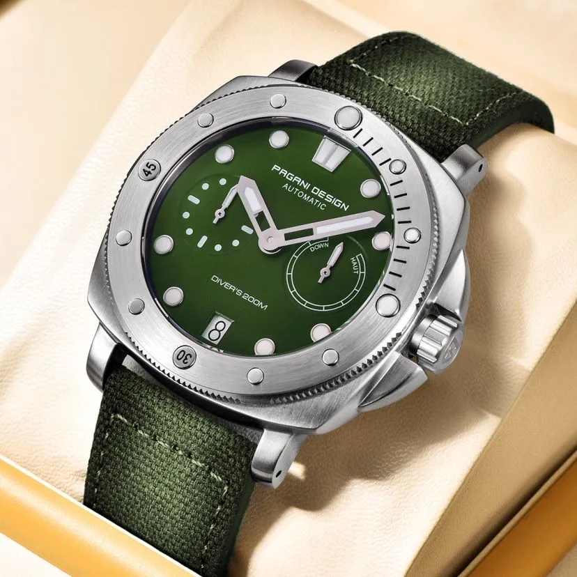 2023 Pagani Design Nieuwe Mannen Mechanische Horloge Luxe Saffier Glas Automatisch Horloge 200M Waterdicht Rvs Horloge Voor Mannen