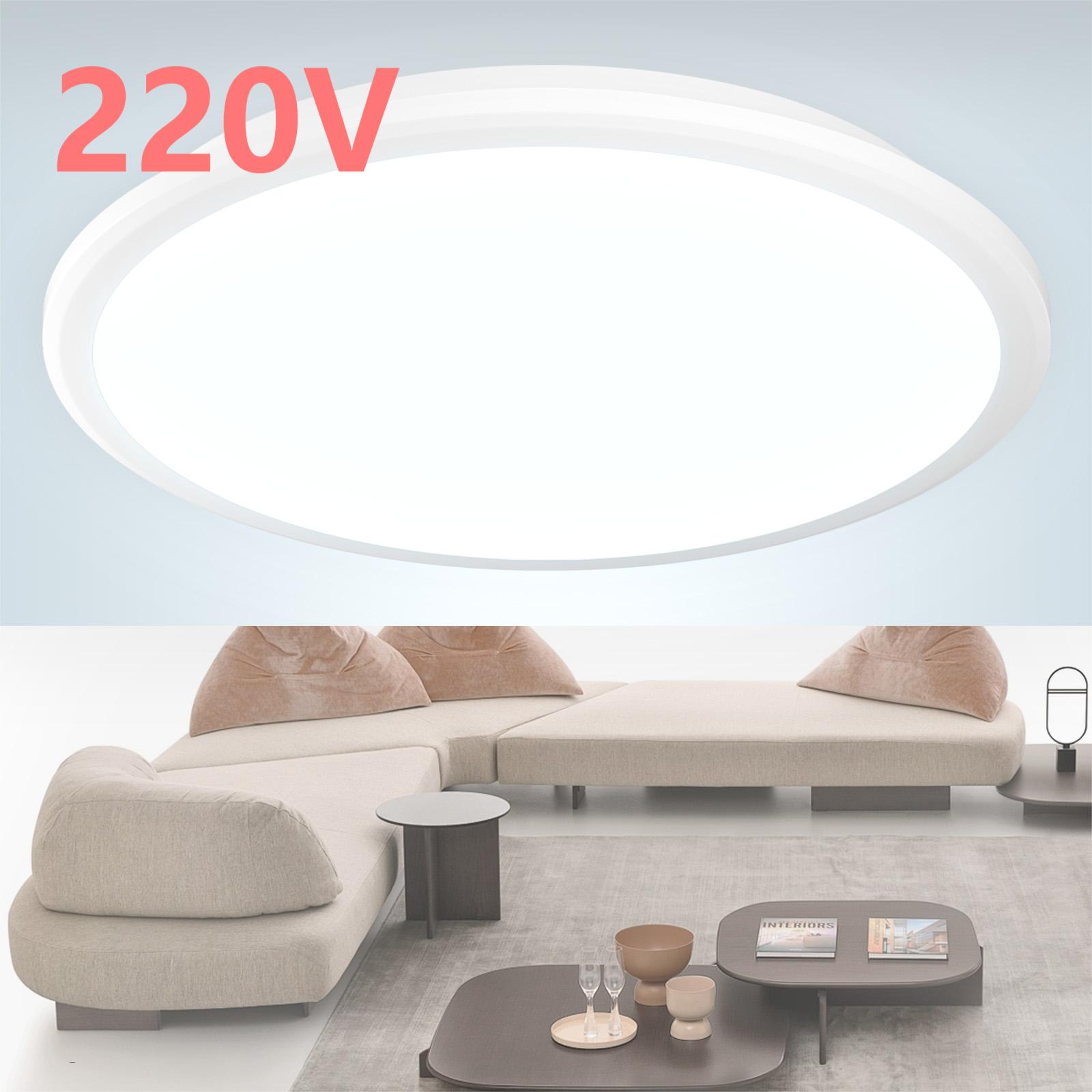 ไฟ LED AC220V ไฟติดเพดาน S 24W กลมฟลัชไฟติดเพดาน3000K/6500K IP54กันน้ำสำหรับห้องน้ำห้องครัวสำนักงานห้องนอนทางเดิน