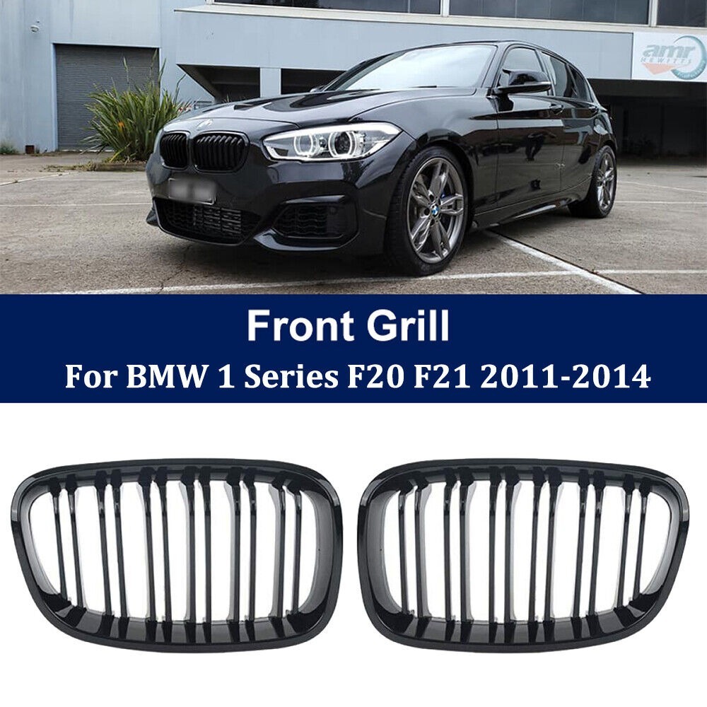 Calandre Avant Noire Brillante, pour BMW F20 F21 Série 1 M dehors 2011-2014