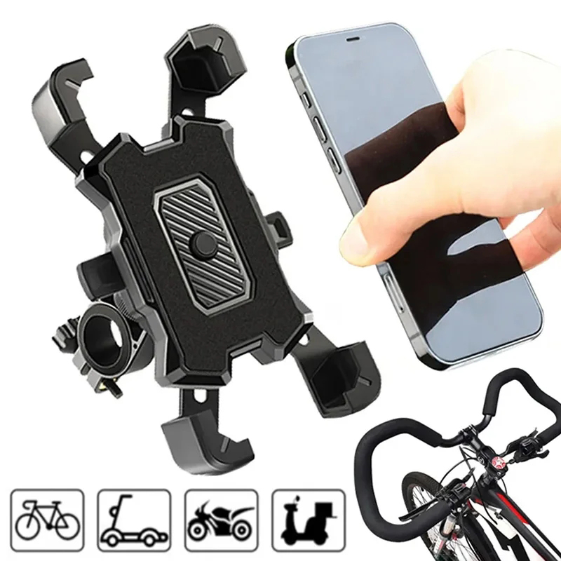 Soporte de teléfono para bicicleta eléctrica con rotación de 360 grados para IPhone 15 14, soporte antideslizante para bicicleta de montaña y motocicleta