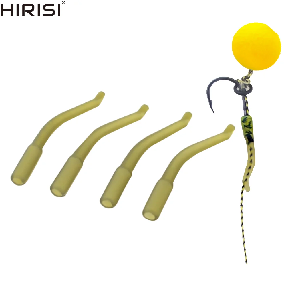Hirisi 20 Stück Karpfenangeln Zubehör Anti Tangle Sleeves Hook Aligner Karpfenangeln Terminal Tackle AG192