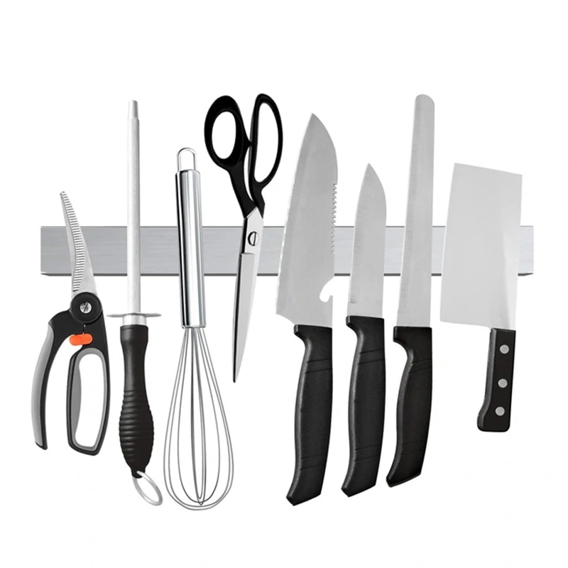 Tira magnética profesional para cuchillos, soporte magnético para cuchillos de acero inoxidable, barra para cuchillos de cocina, 30 40 50 cm, accesorios de cocina