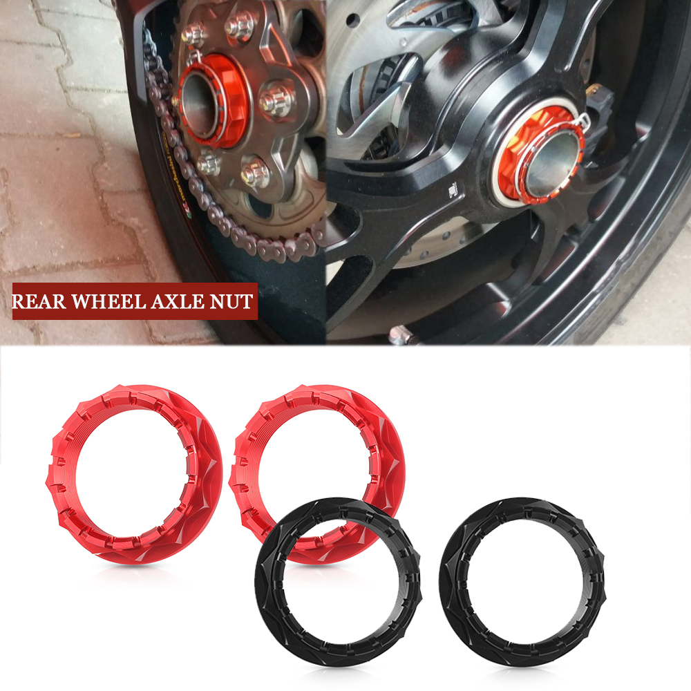 Motorcycle Rear Wheel Axle Nut For Ducati Panigale 1199/1199S/1299/1299S/V4/V4S/V2 SuperSport939 Multistrada 1200/1260