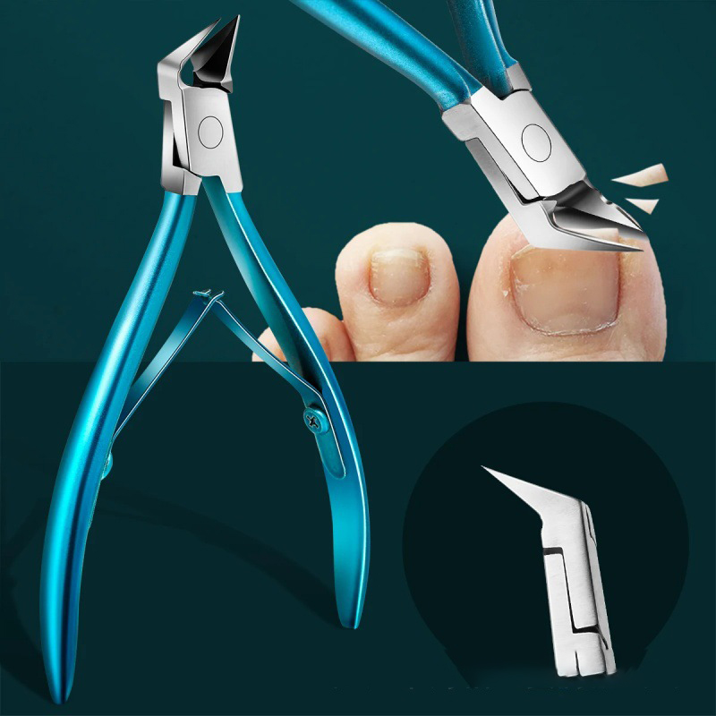 Pince à ongles pour culticle, coupe-ongles épais et incarnés, podologue professionnel, en acier inoxydable