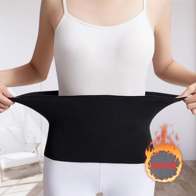 Protector de cintura de lana térmica grueso, faja, cinturón de soporte Lumbar, Protector de estómago Abdominal, banda envolvente, Protector de vientre