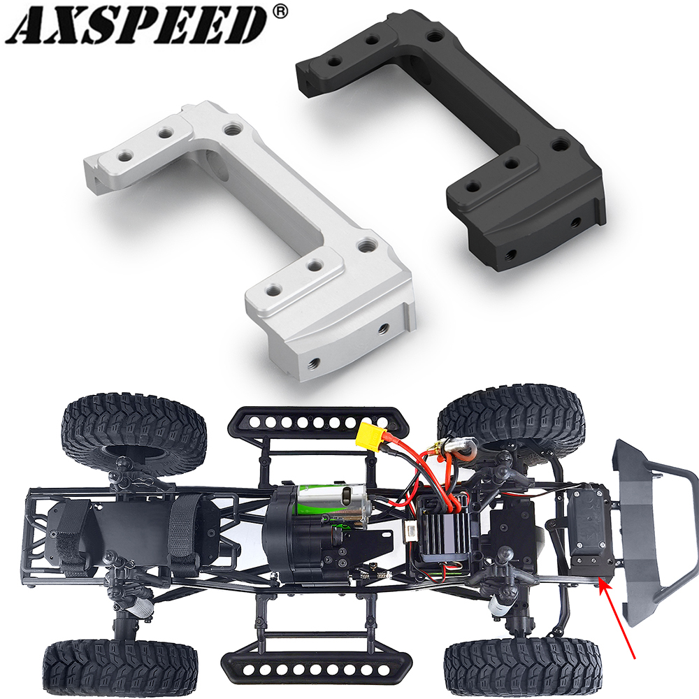 AXSPEED Metal CMS Serwo Przeniesienie przedniego zderzaka do 1/10 Axial SCX10 90047 Wrangler 90046 Cherokee Części modernizacyjne