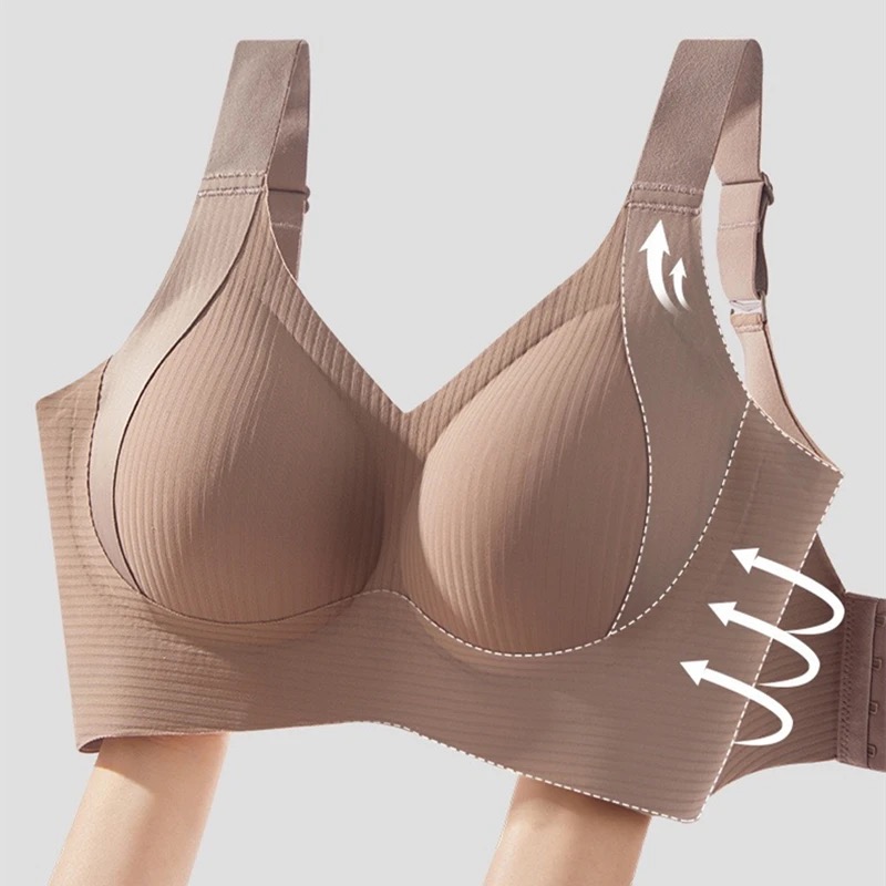 Sous-vêtements pour femmes sans trace, grande taille, haute qualité, sans anneaux en acier, rassemblant pour montrer un petit soutien-gorge de sport respirant pour femmes
