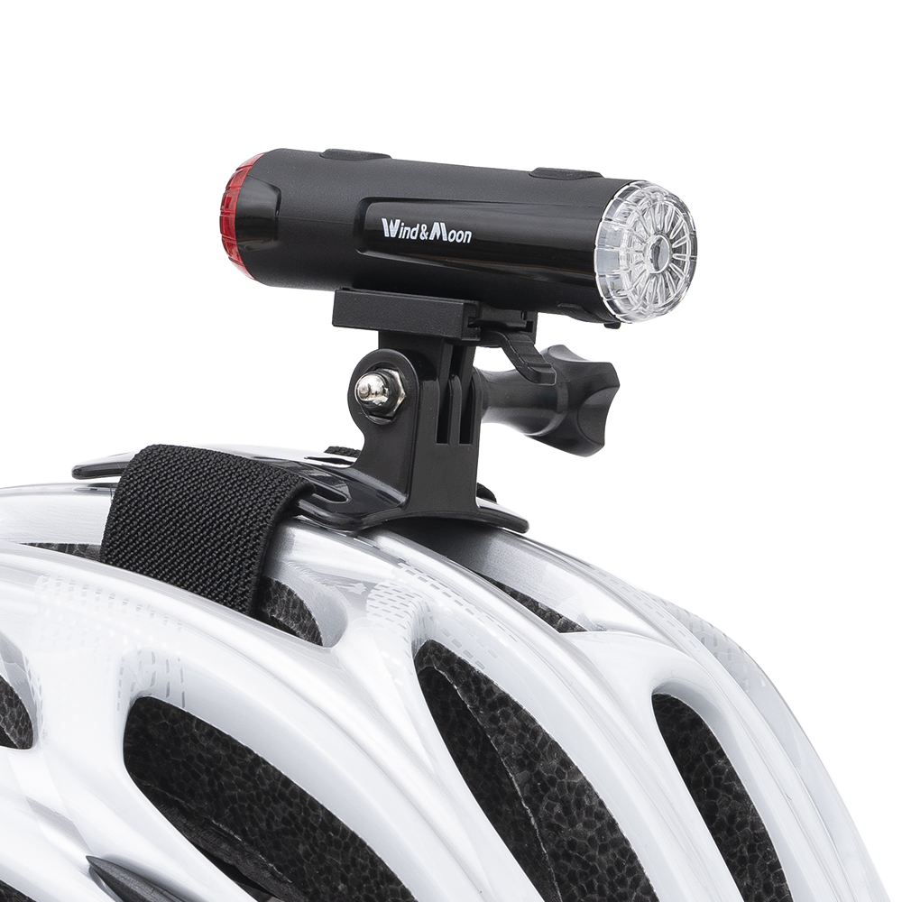 Lumière de casque Rechargeable 2 en 1 avec support, lumière de vélo de nuit, 5 Modes d'éclairage d'avertissement, étanche IP66