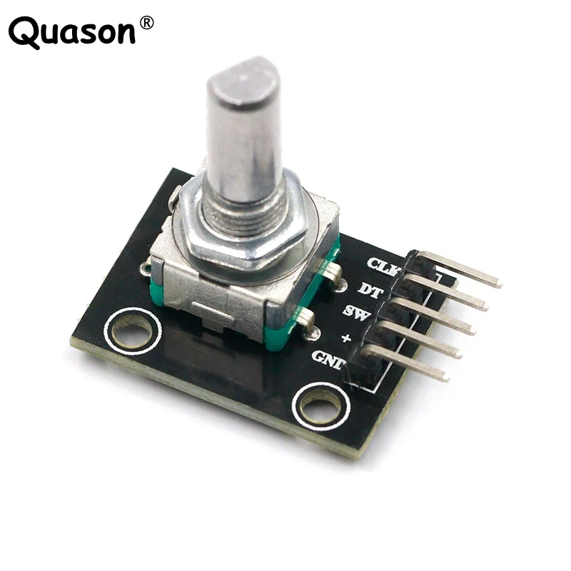 Módulo codificador giratorio de 360 grados para Arduino, PLACA DE DESARROLLO DE Interruptor de Sensor de ladrillo, KY-040 con pines