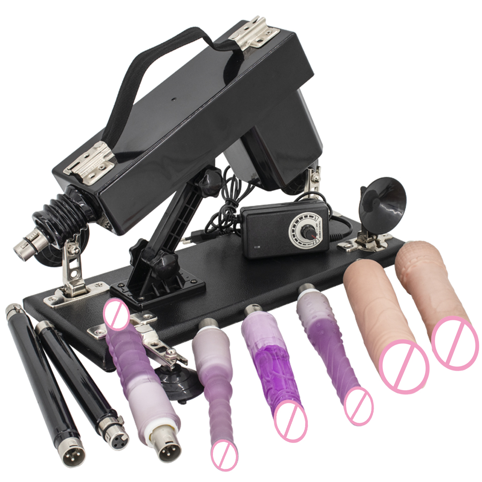 Neu Aufgerüstete Automatische Sexmaschine mit Vielen Aufsätzen Skalierbare LOVE-Maschine Verstellbarer Winkel für Erwachsenen-Sexspielzeug
