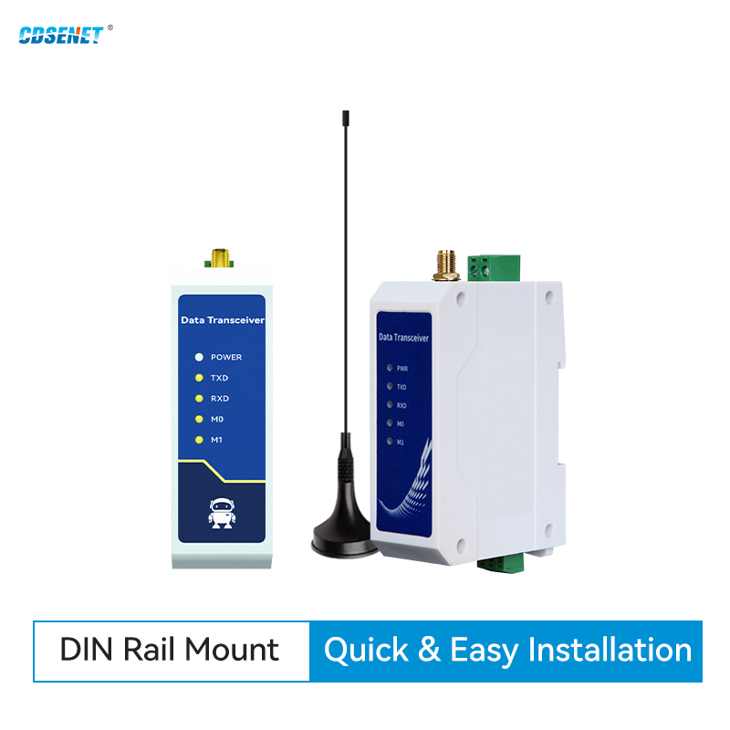 Station de transmission de données sans fil Lora 868MHz 915MHz SX1268 CDGENET E95-DTU(900SL22-485) RS485 22dbm 5KM Modbus cite le réseau
