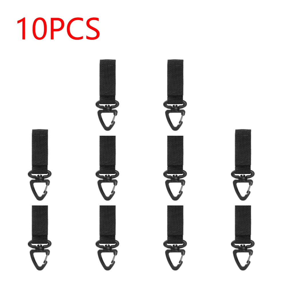 1-10 Peças Mosquetões de Nylon com Fivela para Pendurar, Clipes de Cinto Táticos, Chaveiros, Ganchos de Camping, Ferramenta de Camping