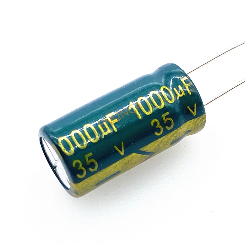 10 stks/partij Originele 35V1000uf Lage ESR/Impedantie Hoge Frequentie 35 v 1000 UF Aluminium Elektrolytische Condensator Maat 10*17 1000 UF 20%