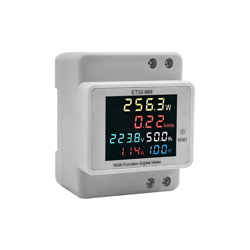 Electricity Meter Intelligent Electricity Meter 220V Voltage Current Power Frequency Factor Meter Rail Type Meters